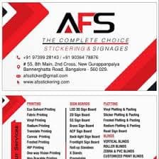 AFS Stickering