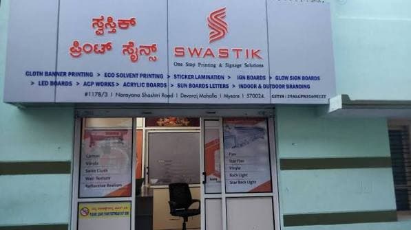 Swastik Print Signs