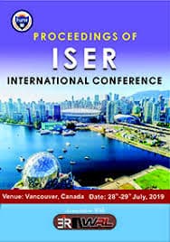 ISER International Conference Vancouver July — Vancouver, canada, Canada