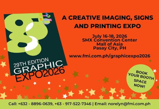 28th Graphic Expo 2026 — Pasay City, Metro Manila, Philippines