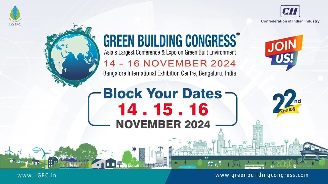 GREEN BUILDING CONGRESS 2024 — Bengaluru, Karnataka, India