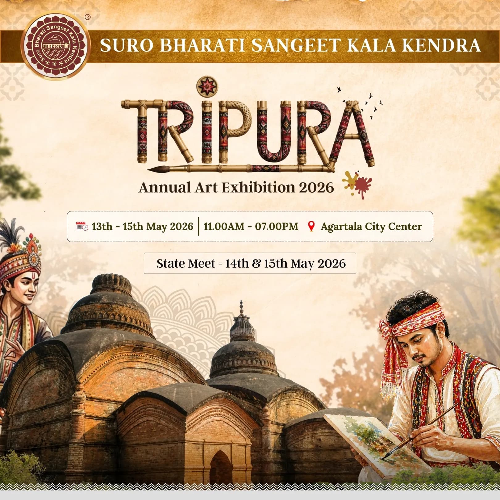 Tripura Annual Art Exhibition & State Meet 2026 — Agartala, Tripura, India