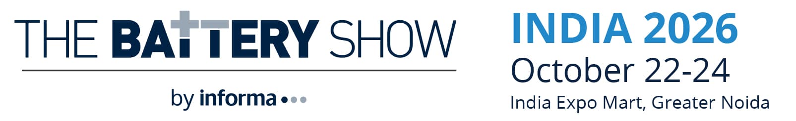 The Battery Show India 2026 — Greater Noida, Uttar Pradesh, India
