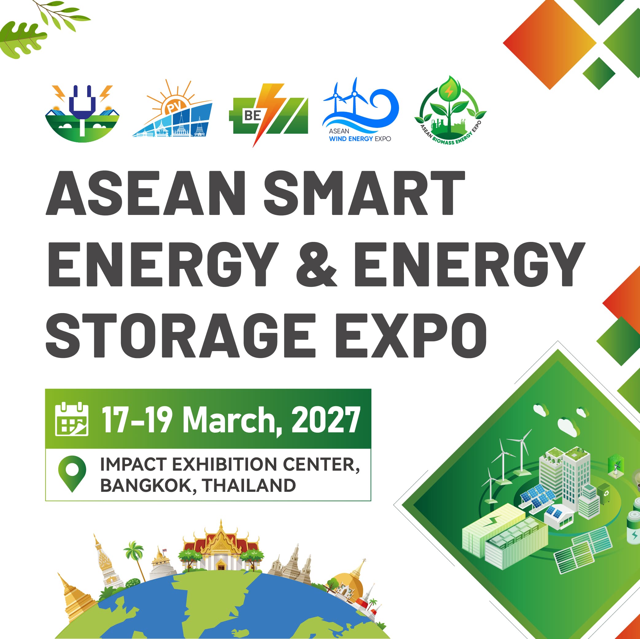 ASEAN Smart Energy & Energy Storage Expo 2027 — Pak Kret, Nonthaburi, Thailand