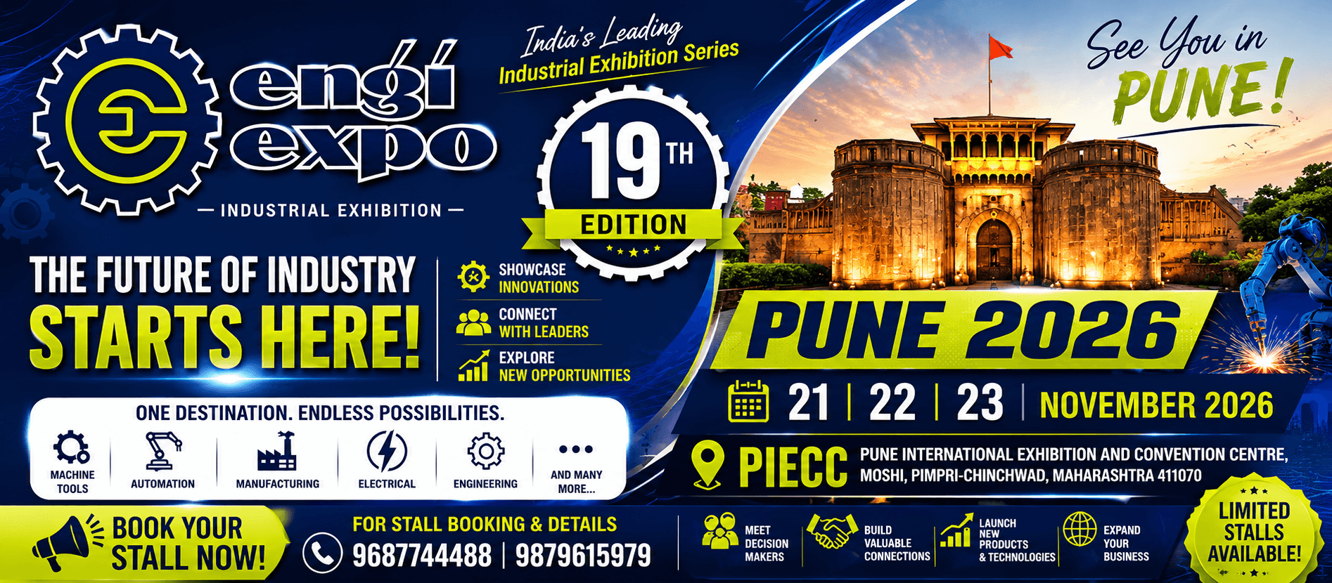 19th Engiexpo Industrial Exhibition Pune 2026 — Pimpri-Chinchwad, Maharashtra, India