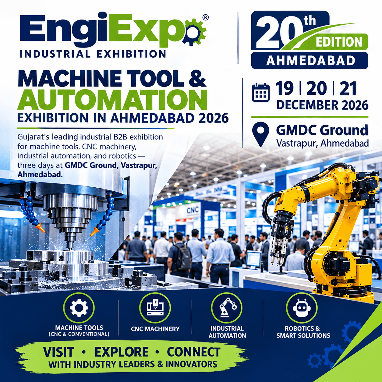 20th Engiexpo Industrial Exhibition Ahmedabad 2026 — Madhavpara, Gujarat, India
